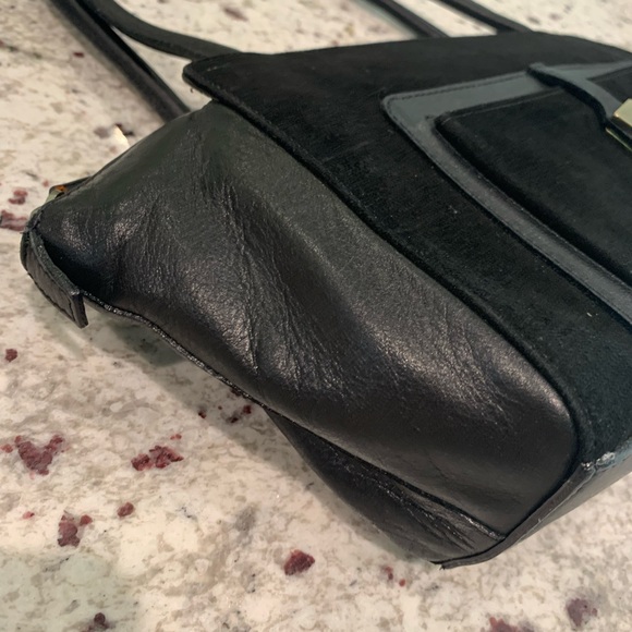 Authentic MaxMara Max Mara‎ black suede leather bag handbag - Picture 10 of 10